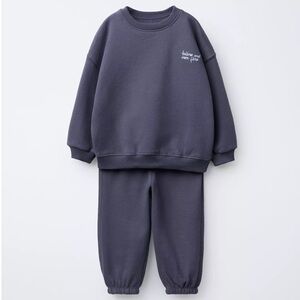 Zara Kids Matching Set in Dark Gray